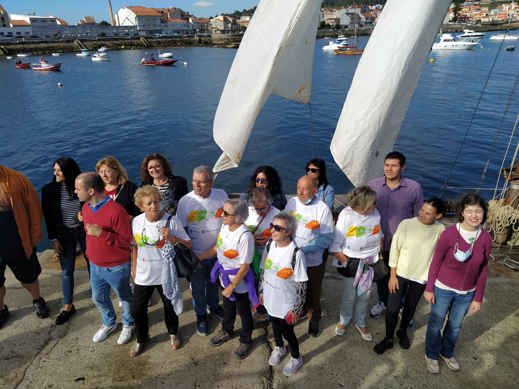 gente de nuestro grupo en el Camino de Santiago