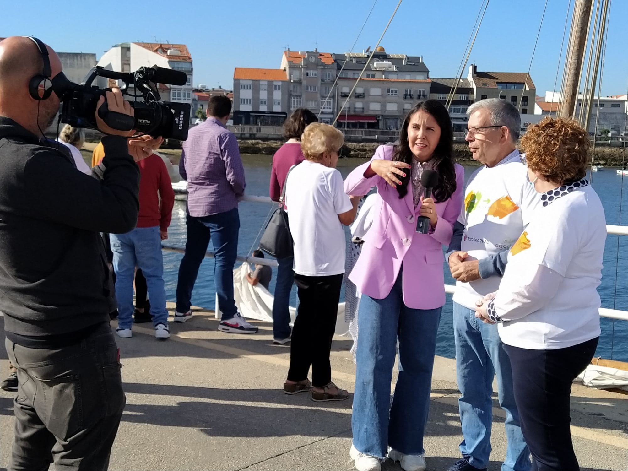gente de nuestro grupo en el Camino de Santiago