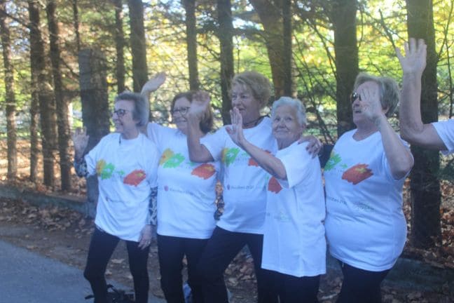 gente de nuestro grupo en el Camino de Santiago