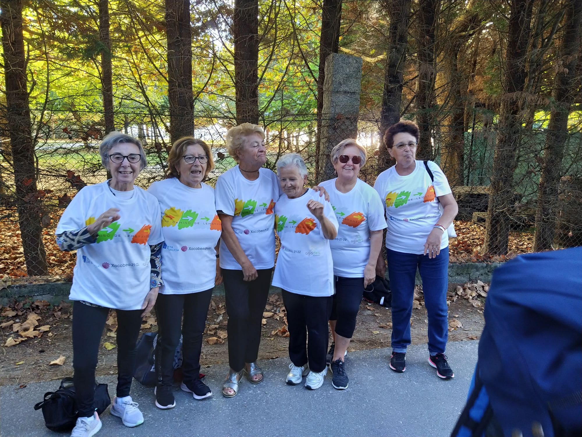gente de nuestro grupo en el Camino de Santiago