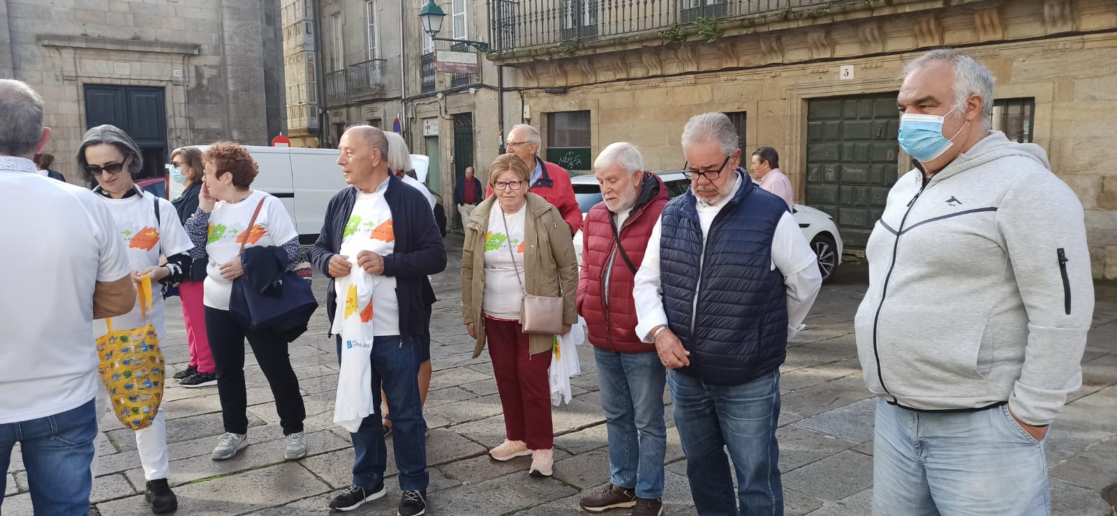 gente de nuestro grupo en Santiago de Compostela
