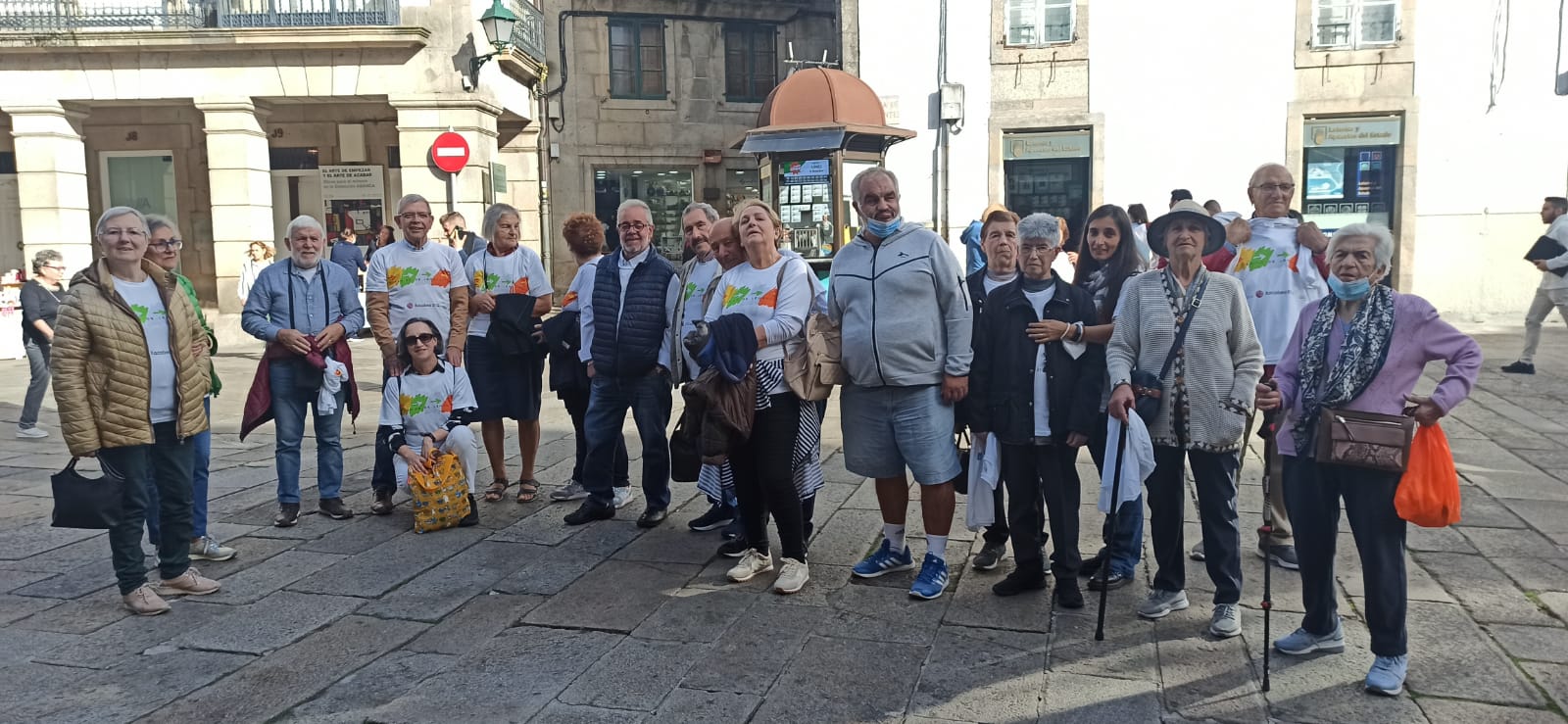 gente de nuestro grupo en Santiago de Compostela