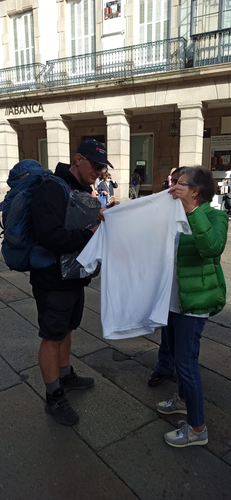 gente de nuestro grupo en Santiago de Compostela