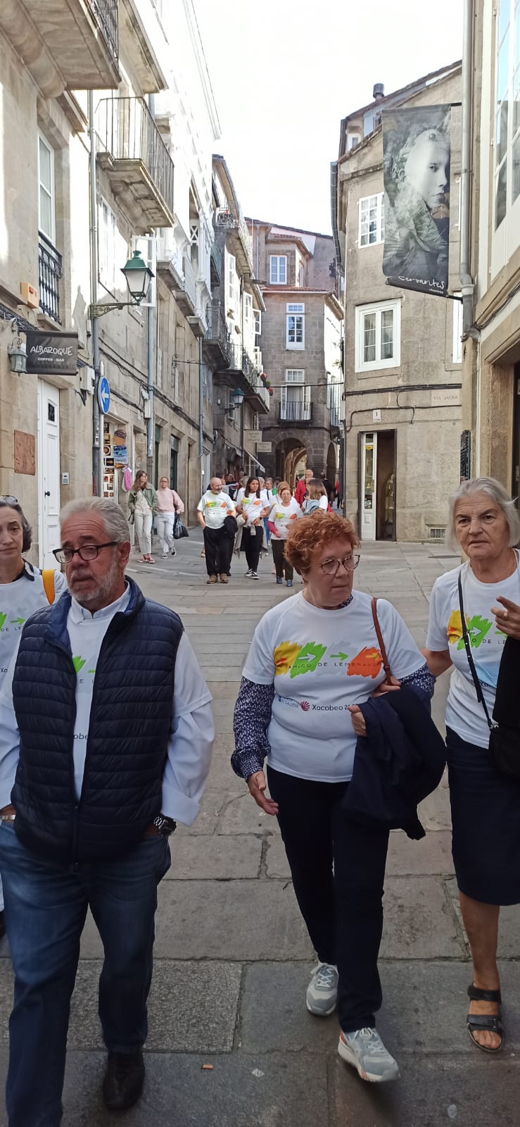 gente de nuestro grupo en Santiago de Compostela