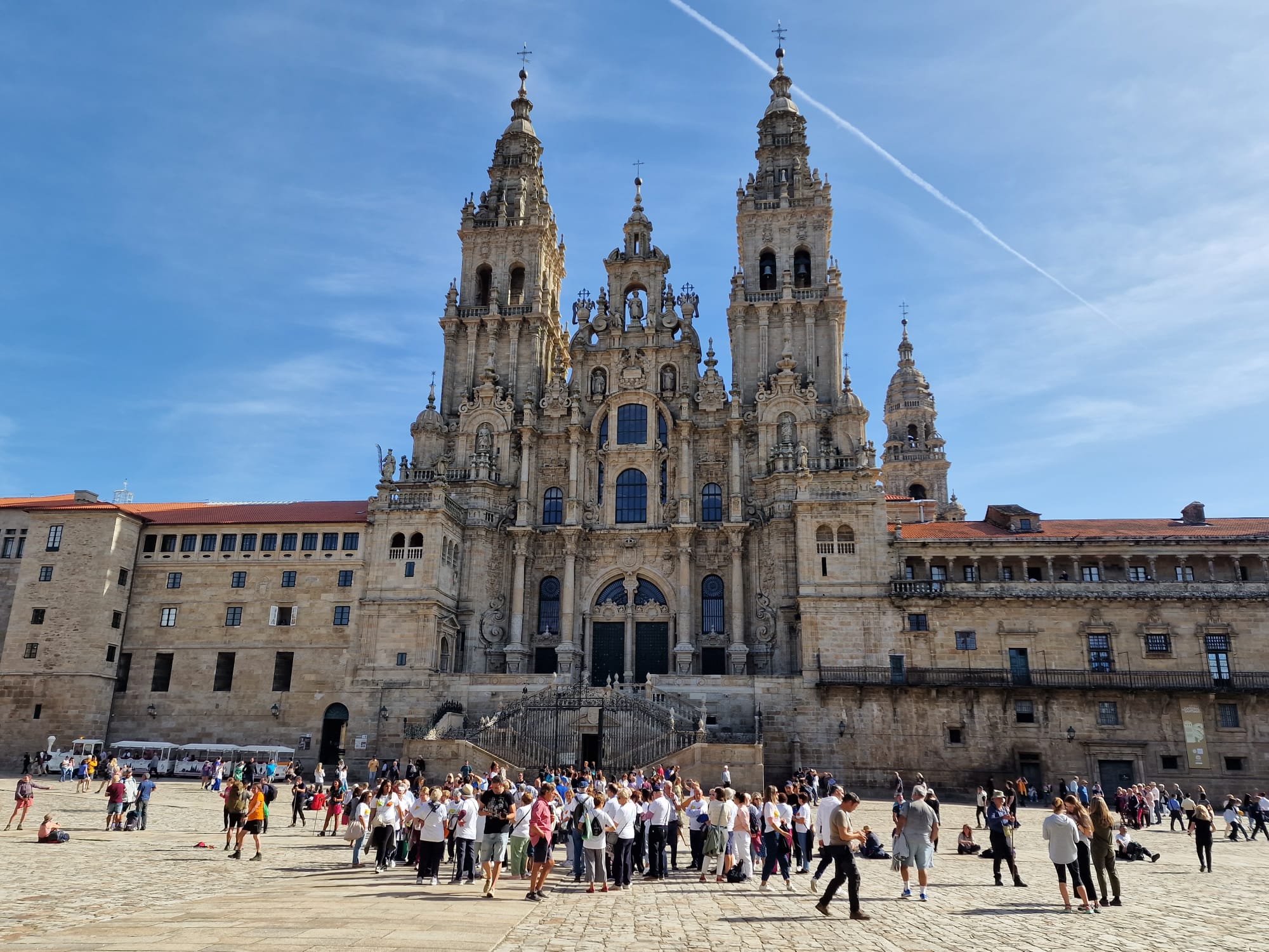 gente de nuestro grupo en Santiago de Compostela