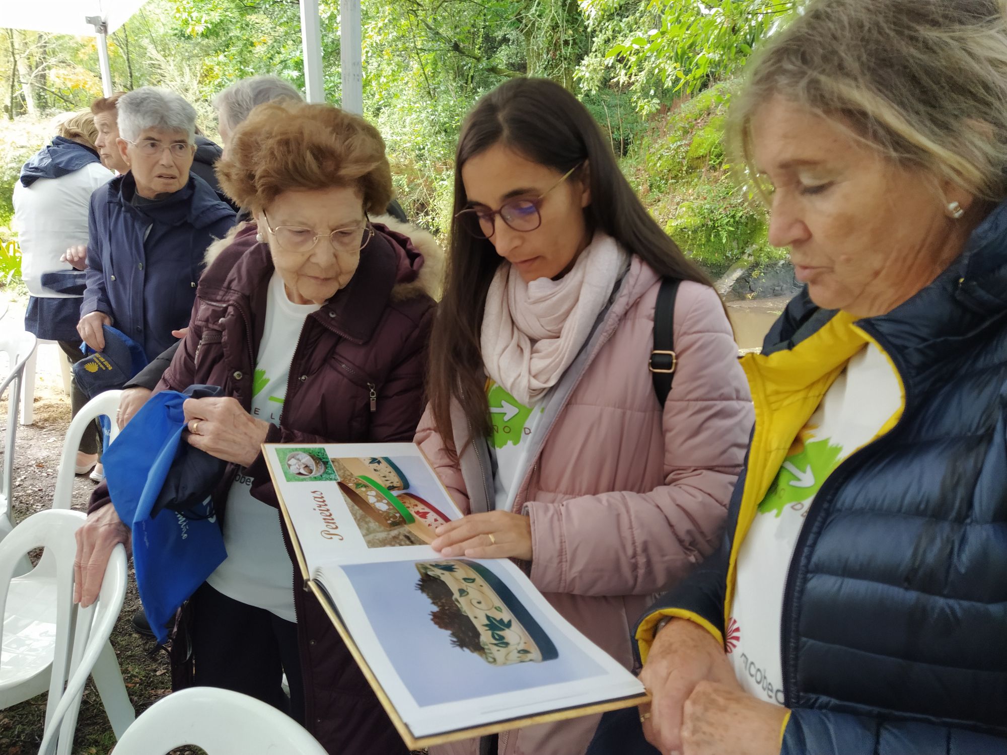 gente de nuestro grupo en el Camino de Santiago