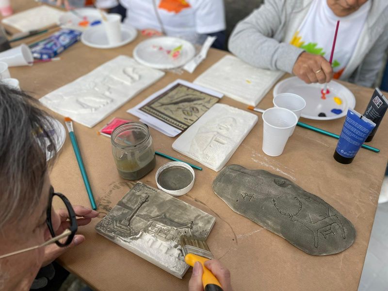 gente de nuestro grupo en un taller