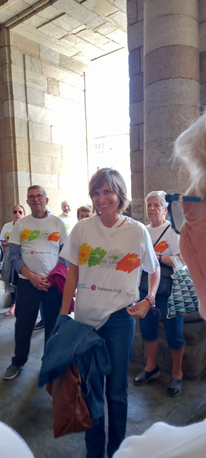 gente de nuestro grupo en Santiago de Compostela