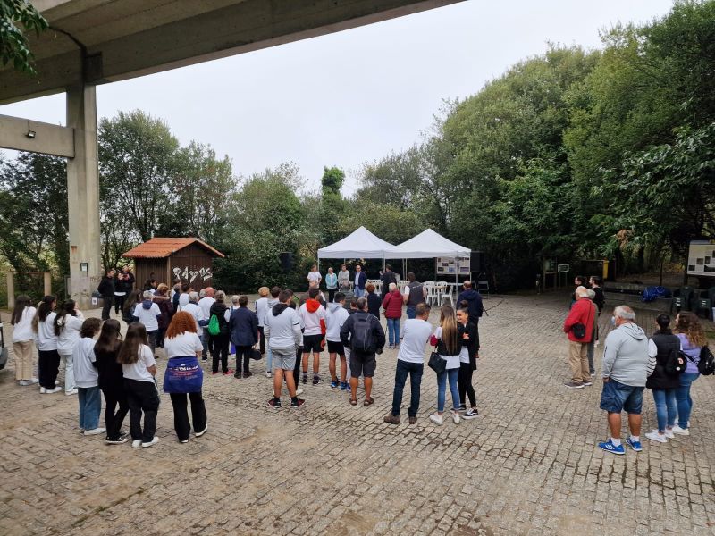 gente de nuestro grupo en el Camino de Santiago