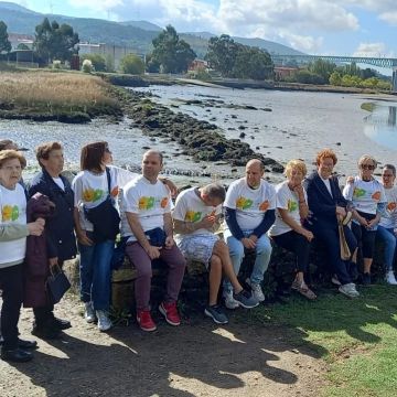 gente de nuestro grupo en el Camino de Santiago